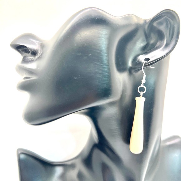 Baseball Bat Earrings - Baseball Mom Accessories - Wooden Bats - Sports Earrings - Picture 7 of 8